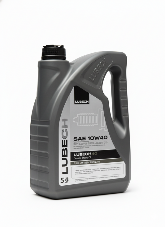LUBECH Full Synthetic Motor Oil 10W-40, 5 Quart