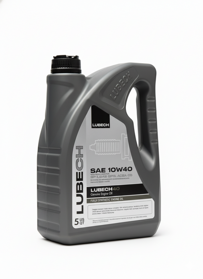 LUBECH Full Synthetic Motor Oil 10W-40, 5 Quart