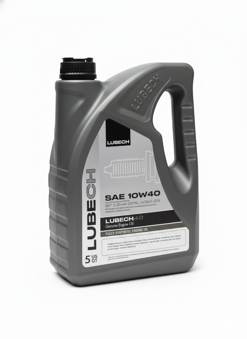 LUBECH Full Synthetic Motor Oil 10W-40, 5 Quart