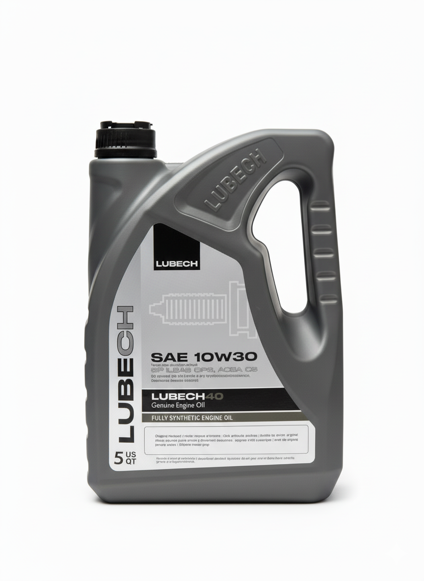 LUBECH Full Synthetic Motor Oil 10W-30, 5 Quart