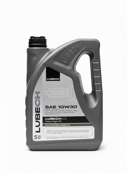 LUBECH Full Synthetic Motor Oil 10W-30, 5 Quart