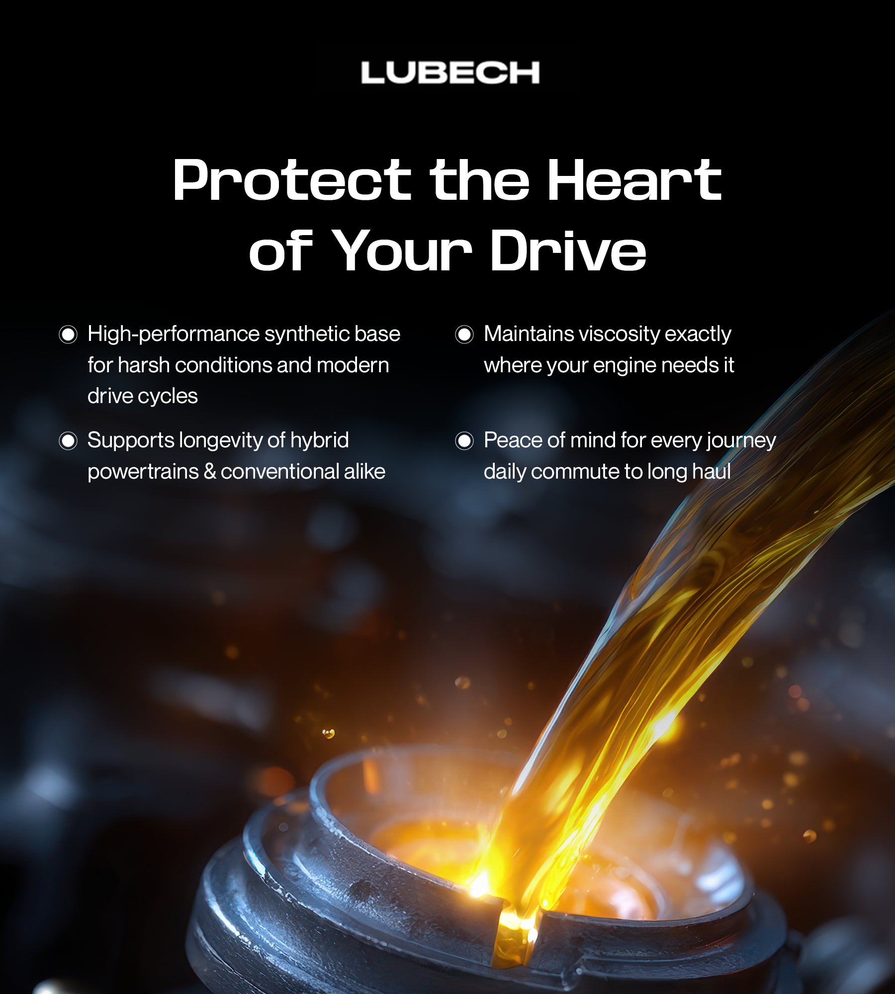 LUBECH 0W-16 FULL SYNTHETIC HYBRID CAR Mobile Banner