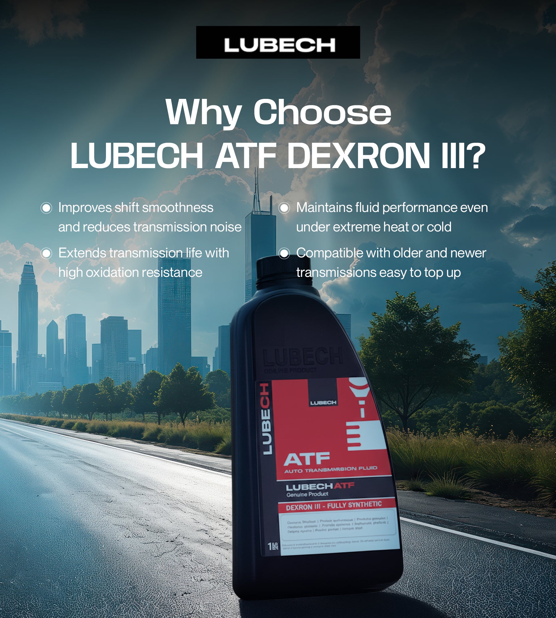 LUBECH ATF DEXRON III Mobile Banner