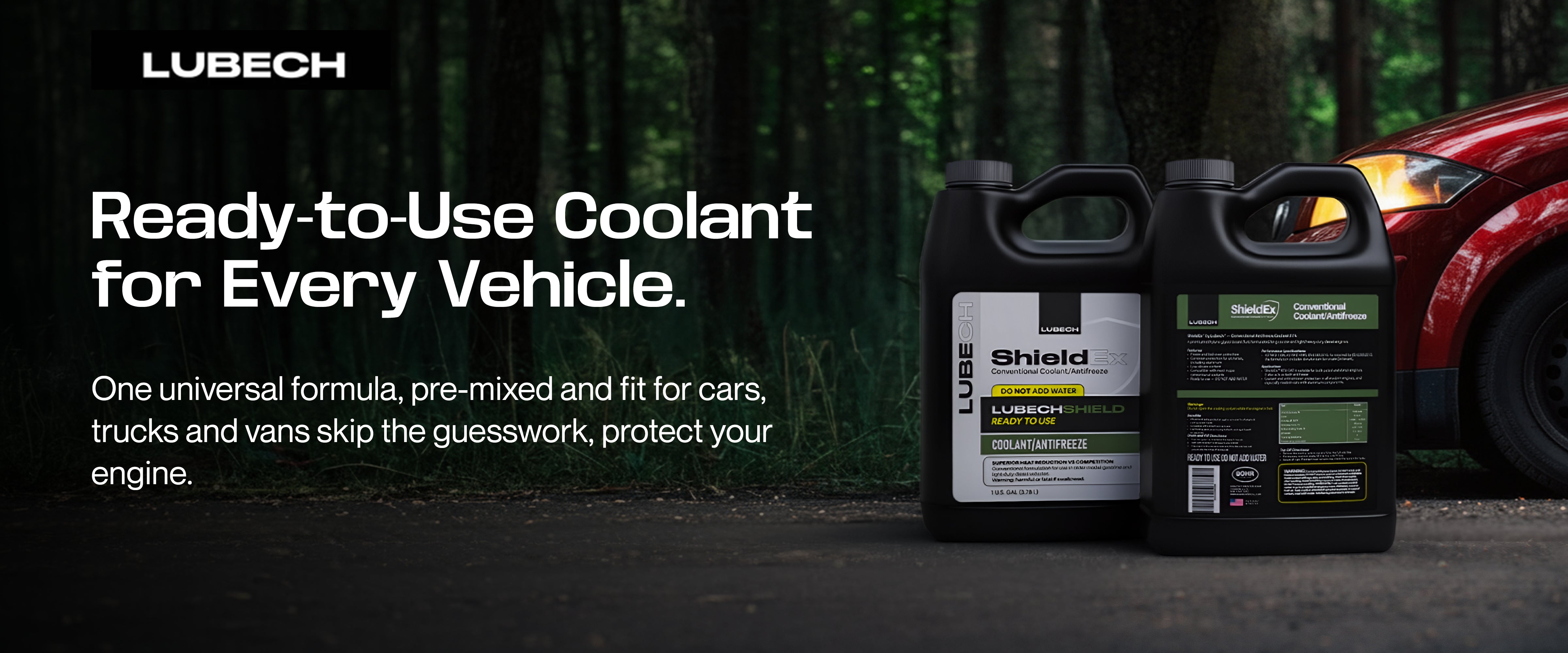 LUBECH SHIELDEX 50/50 PREDILUTED ANTIFREEZE Desktop Banner