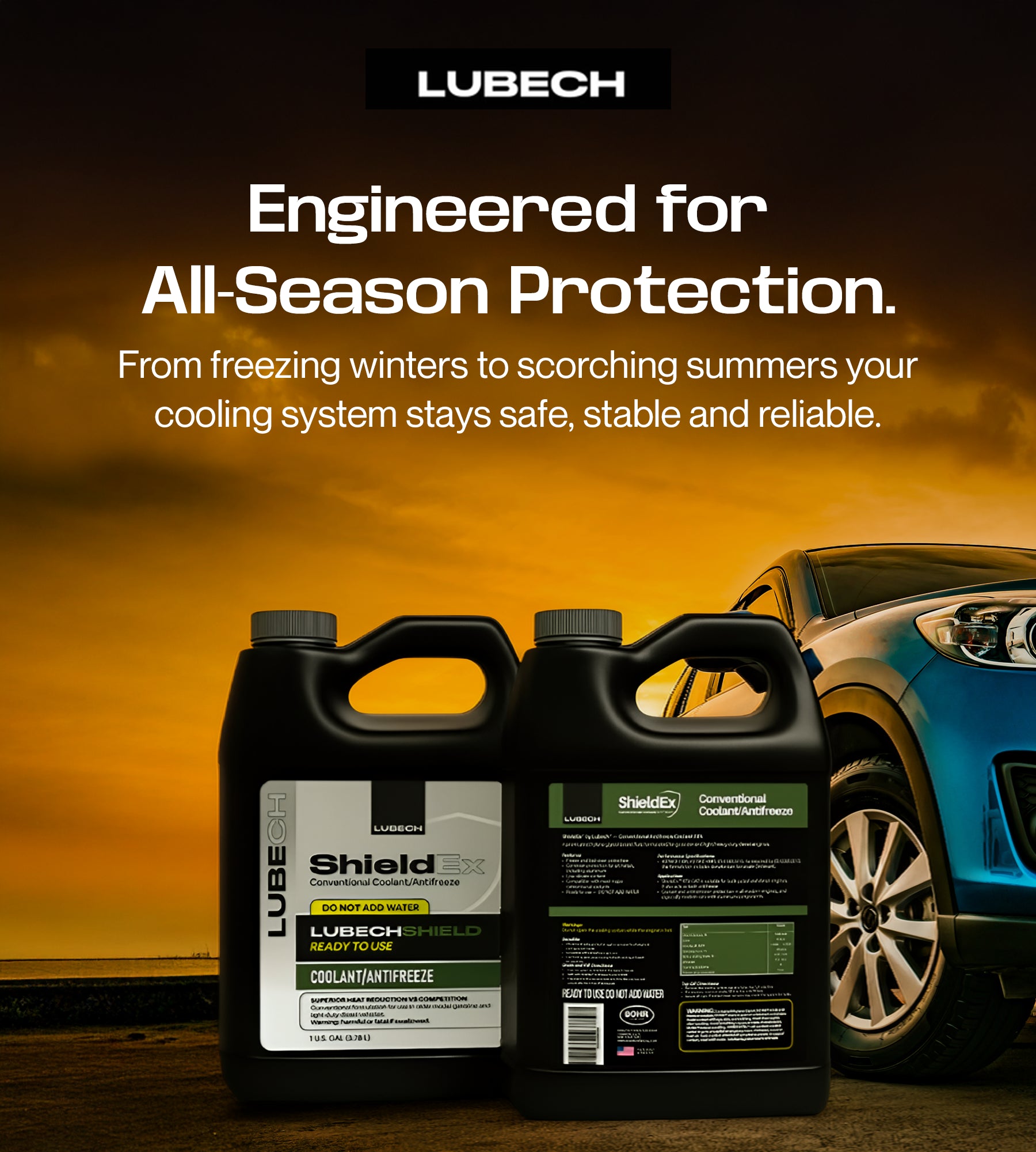 LUBECH SHIELDEX 50/50 PREDILUTED ANTIFREEZE Mobile Banner