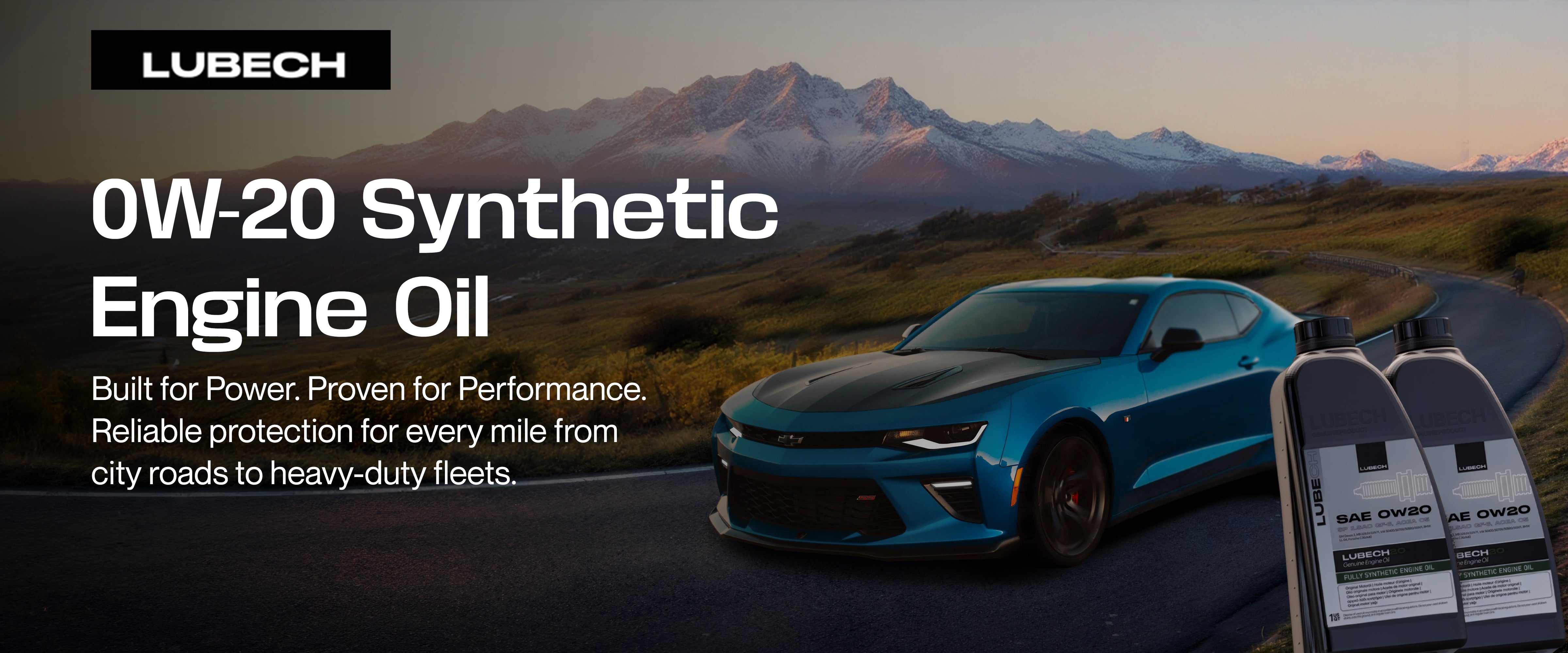 LUBECH 0W-20 FULL SYNTHETIC Desktop Banner