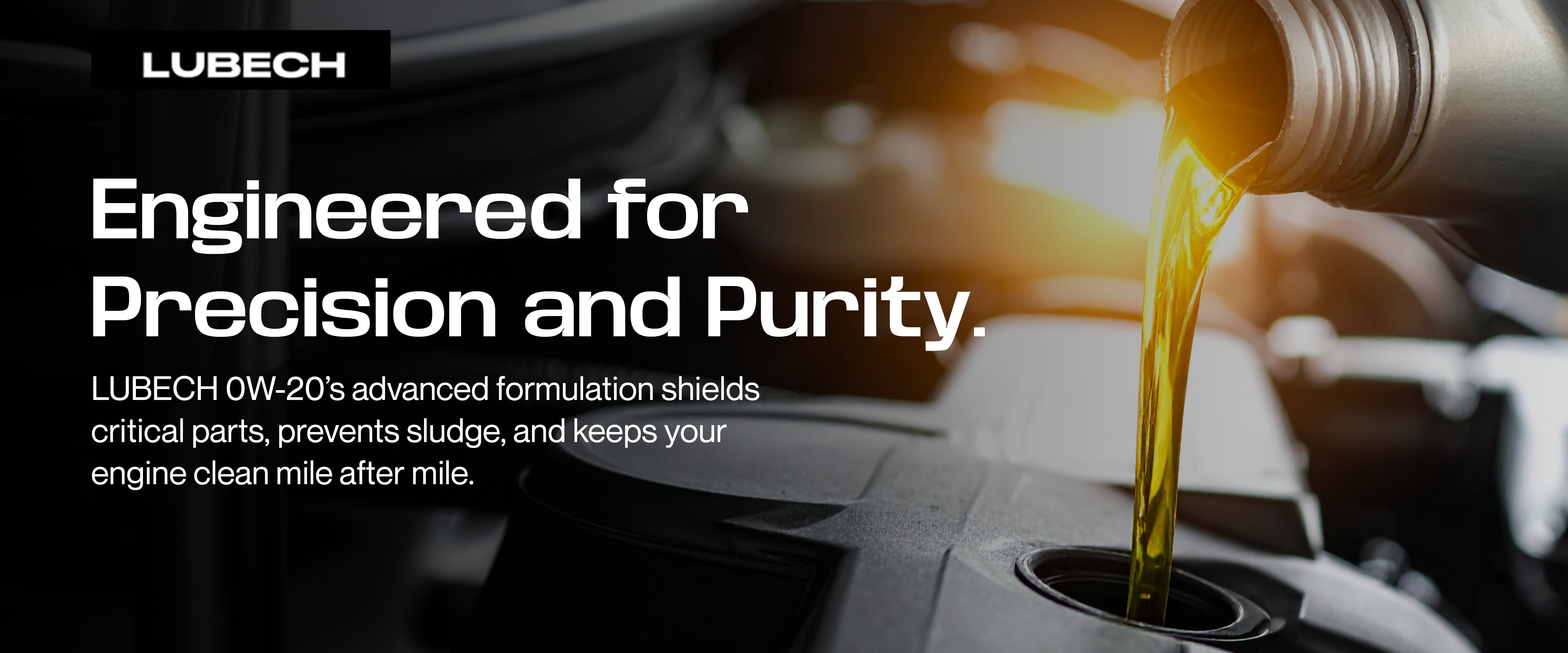 LUBECH 0W-20 FULL SYNTHETIC Desktop Banner